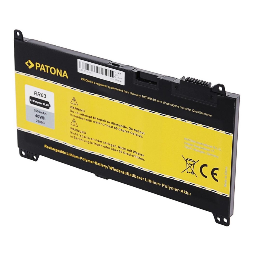 PATONA - Batteri HP 430/440/450 G4 3500 mAh Li-Pol 11,4V RR03XL