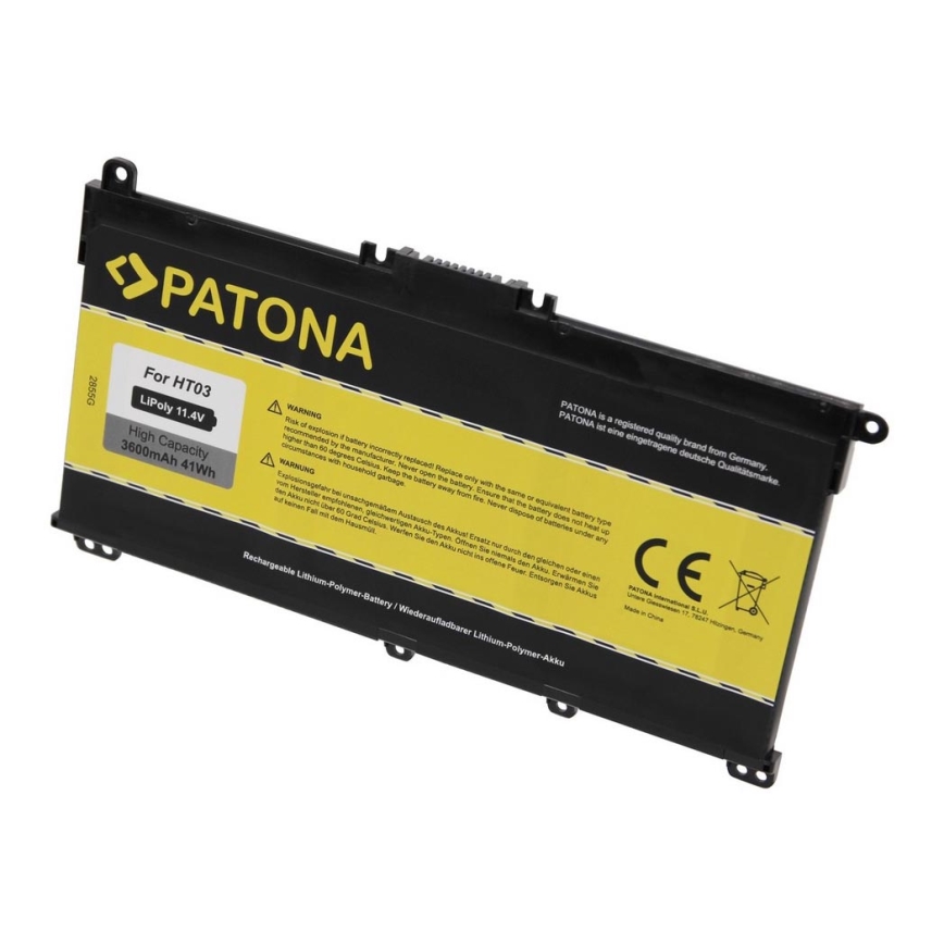 PATONA - Batteri HP Pavilion X360 14-BA-serie 3400mAh Li-Pol 11,55V BK03/BK03XL