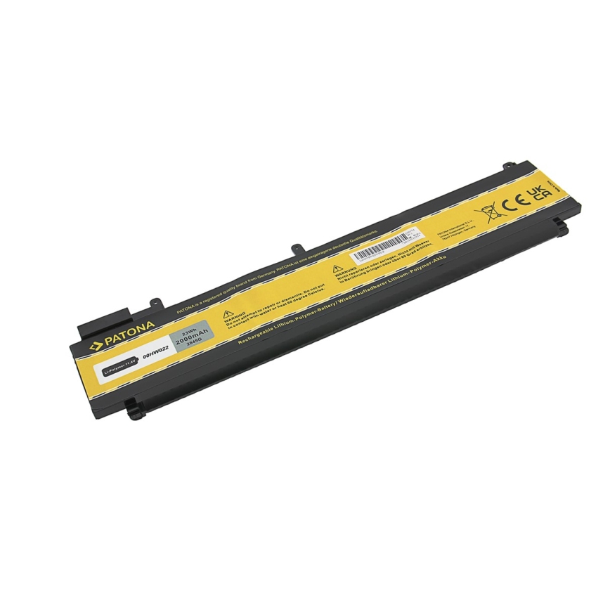 PATONA - Batteri Lenovo Thinkpad T460s/T470s 2000 mAh Li-Pol 11,1V 00HW022