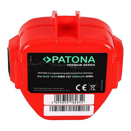 PATONA - Batteri Makita 12V 3300mAh Ni-MH Premium