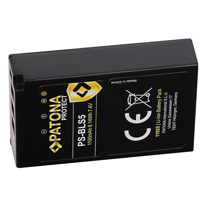 PATONA - Batteri Olympus BLS5 1100mAh Li-ion Protect