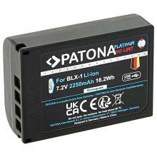 PATONA - Batteri Olympus BLX-1 2400 mAh Li-ion Platinum USB-C-opladning