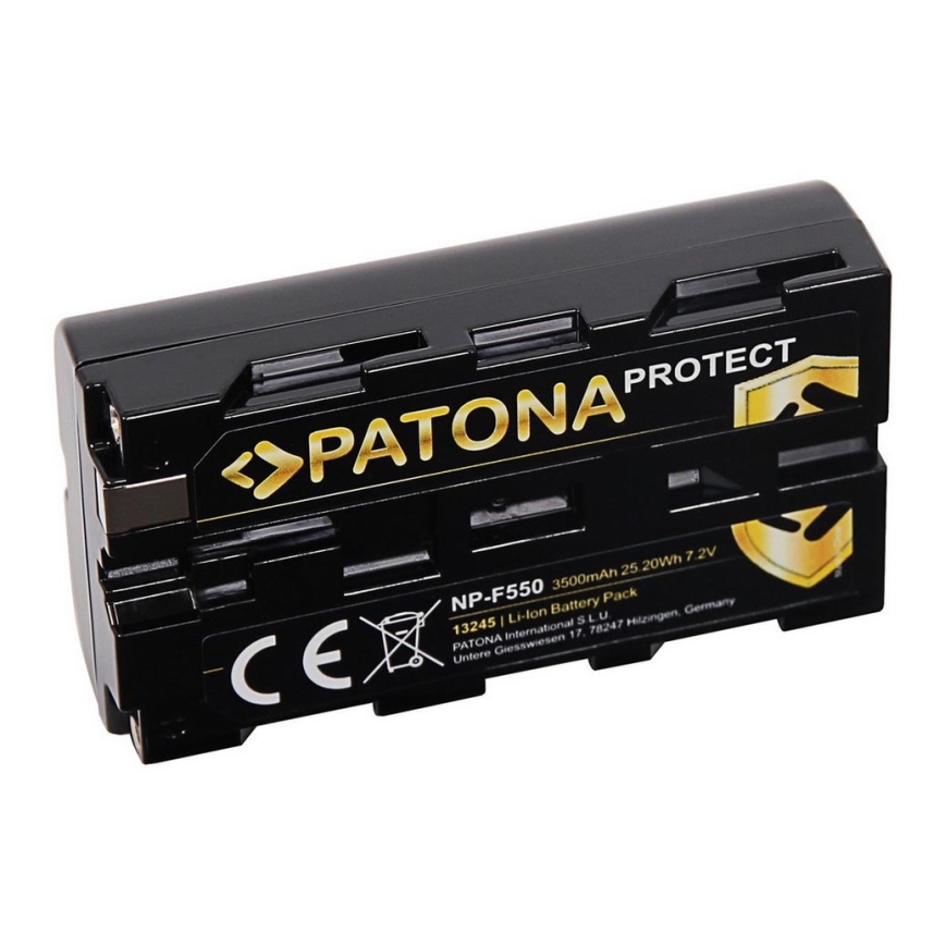 PATONA - Batteri Sony NP-F550 3500mAh Li-ion 7,2V Protect