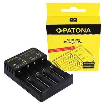 PATONA - Batterioplader AA/AAA/18650/14500/CR123A