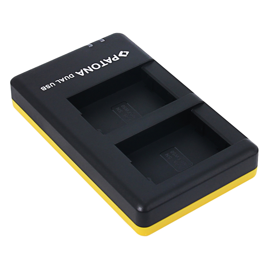 PATONA - Dual Hurtig Oplader til Sony NP-FW50 USB