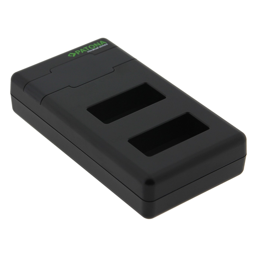 PATONA - Hurtigoplader Dual Canon LP-E17 + kabel USB-C 0,6 m