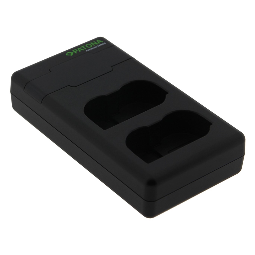PATONA - Hurtigoplader Dual Nikon EN-EL15/EN-EL15C + kabel USB-C 0,6 m