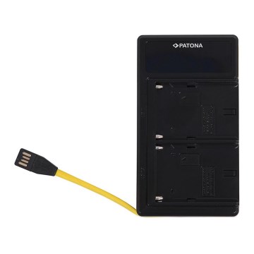 PATONA - Oplader Dual Sony NP-F970/F960/F950 USB