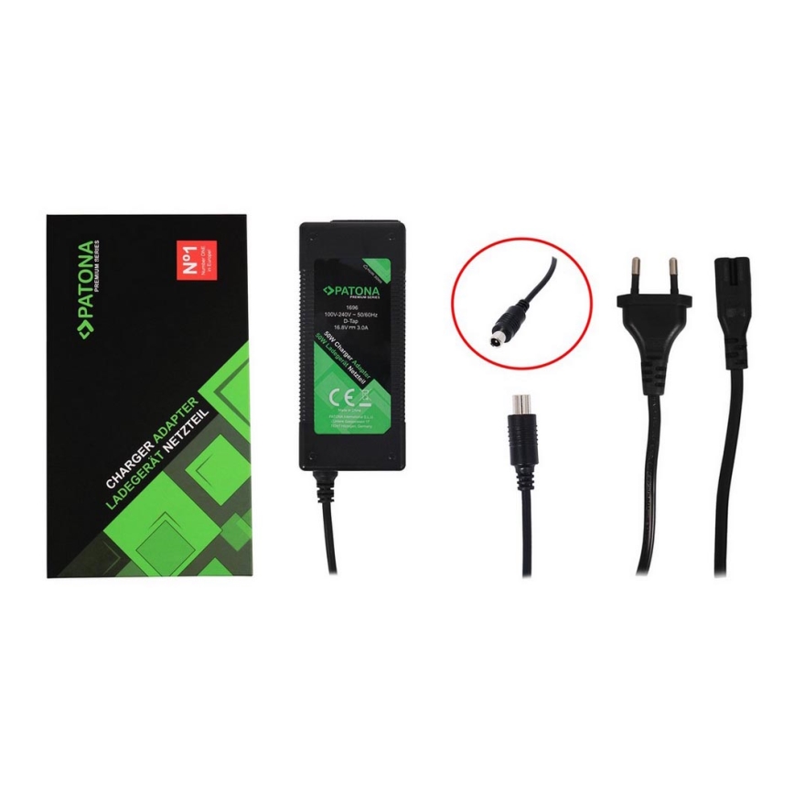 PATONA - Oplader til Xiaomi Mi Electric Scooter 42V/2A M365/PRO/PRO2/Essential