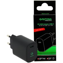 PATONA - Opladeradapter USB-C Power delivery 20W/230V sort