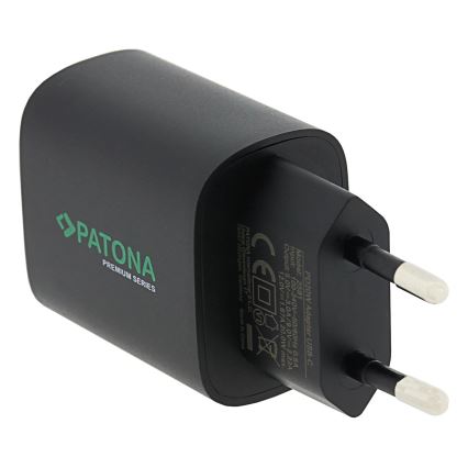 PATONA - Opladeradapter USB-C Power delivery 20W/230V sort