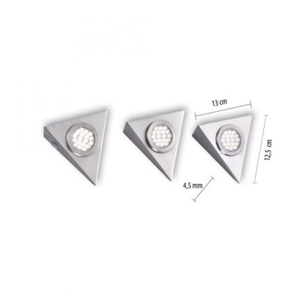 Paul Neuhaus 1119-55-3 - 3x LED møbellamper med sensor HELENA LED/2,5W/230V