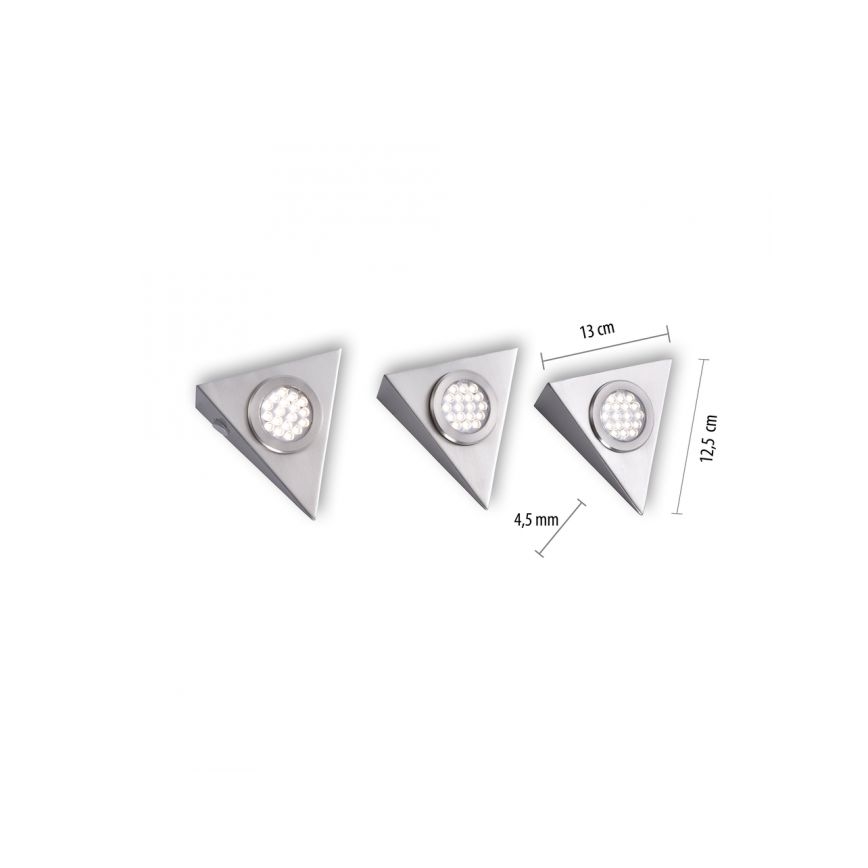 Paul Neuhaus 1119-55-3 - 3x LED møbellamper med sensor HELENA LED/2,5W/230V