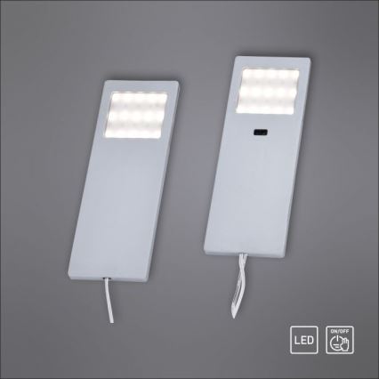 Paul Neuhaus 1121-95-2 - 2x LED møbellampe med sensor HELENA LED/2W/230V