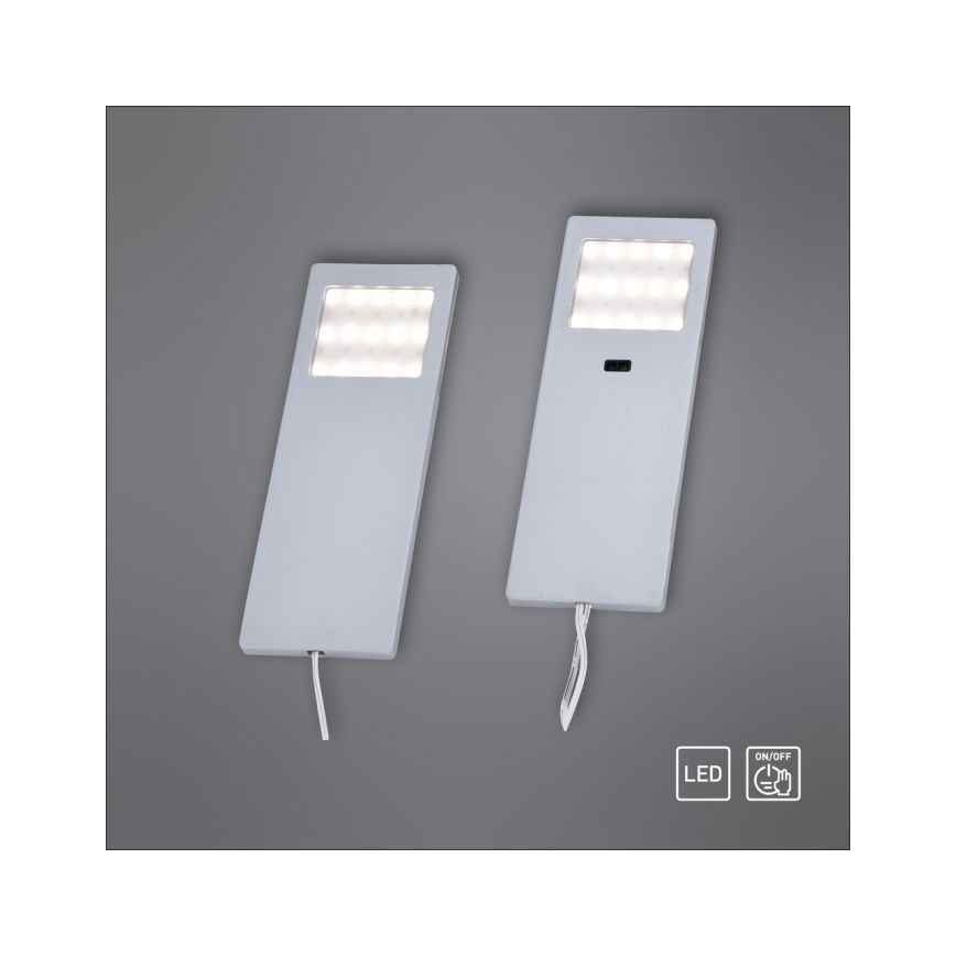 Paul Neuhaus 1121-95-2 - 2x LED møbellampe med sensor HELENA LED/2W/230V