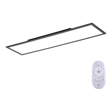 Paul Neuhaus 16533-16-O - LED panel overflademonteret dæmpbart FLAT LED/24W/230V 2700-5000K sort + fjernbetjening