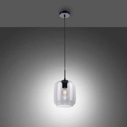 Paul Neuhaus 2002-25 - Pendel SHITAKE 1xE27/10W/230V diameter 20 cm røget