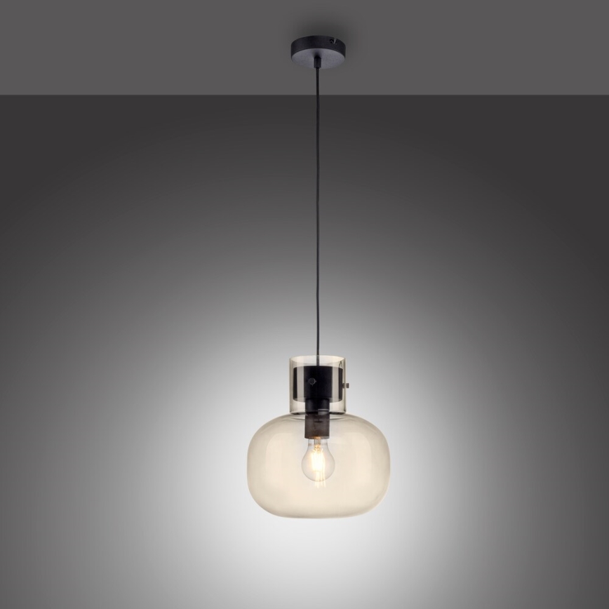 Paul Neuhaus 2003-27 - Pendel SHITAKE 1xE27/10W/230V diameter 25 cm røget
