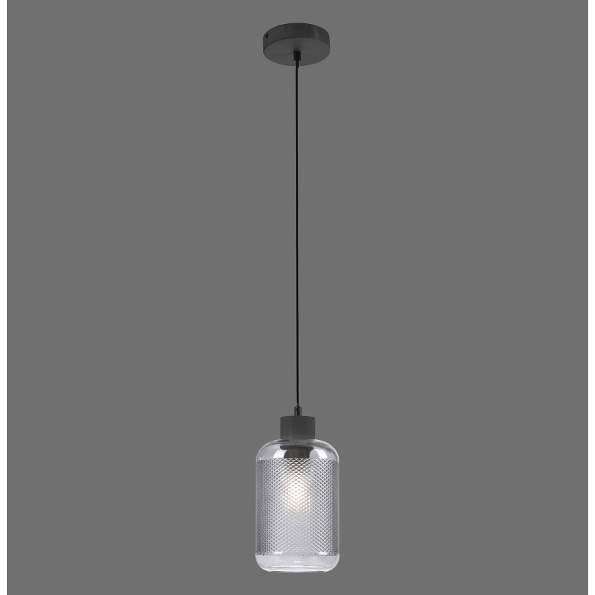 Paul Neuhaus 2006-25 - Pendel BOLETUS 1xE27/10W/230V diameter 14 cm grå
