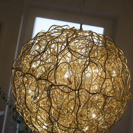 Paul Neuhaus 2019-12 - Lysekrone med wireophæng SAREA 15xG9/40W/230V guld