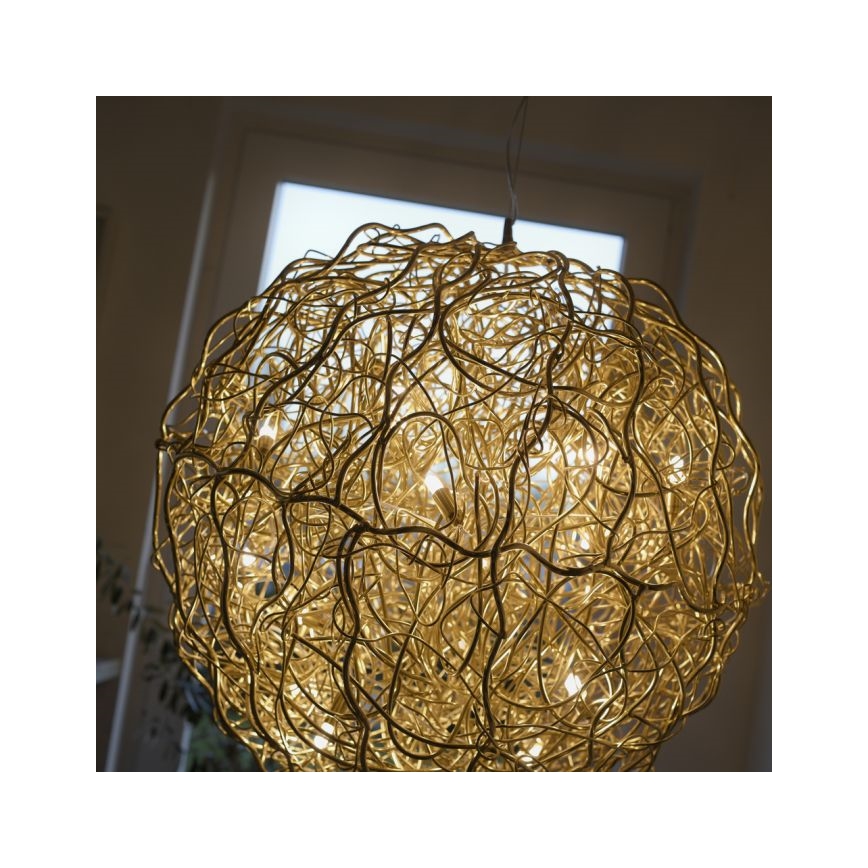 Paul Neuhaus 2019-12 - Lysekrone med wireophæng SAREA 15xG9/40W/230V guld