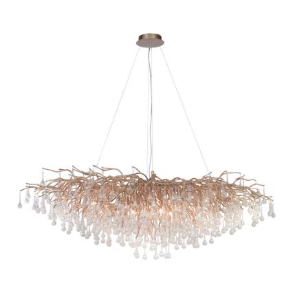 Paul Neuhaus 2031-11 - Pendel ICICLE 15xG9/40W/230V 75x150 cm messing