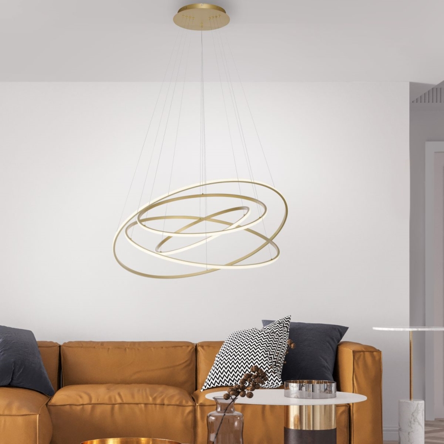 Paul Neuhaus 2124-60 - LED pendel dæmpbar TESSARA LED/97W/230V 2700-5000K + fjernbetjening