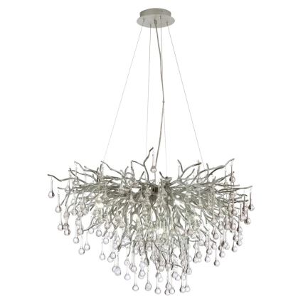 Paul Neuhaus 2192-55 - Pendel ICICLE 10xG9/40W/230V 50x100 cm skinnende krom