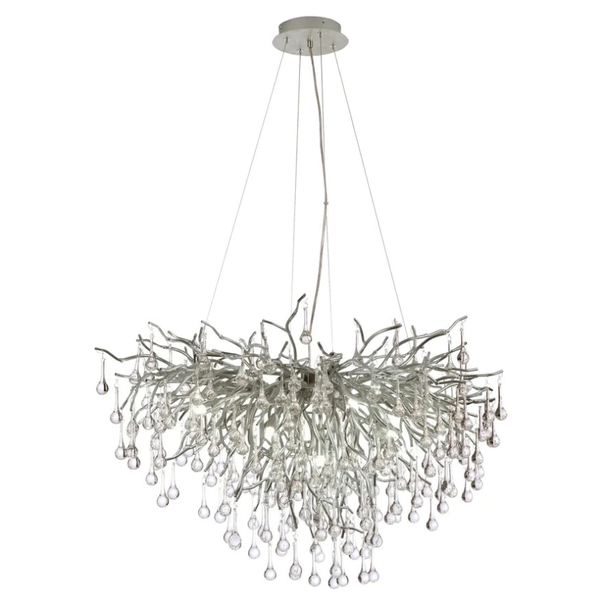Paul Neuhaus 2192-55 - Pendel ICICLE 10xG9/40W/230V 50x100 cm skinnende krom