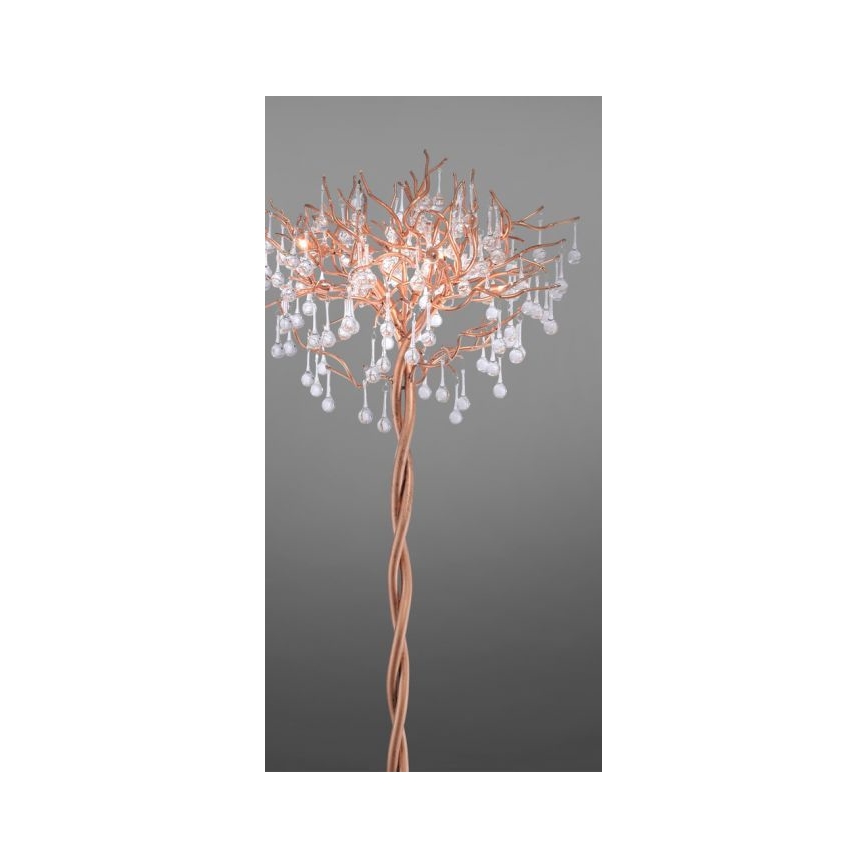 Paul Neuhaus 232-11 - Gulvlampe ICICLE 5xG9/40W/230V kobber