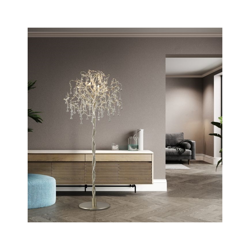 Paul Neuhaus 232-55 - Gulvlampe ICICLE 5xG9/40W230V skinnende krom
