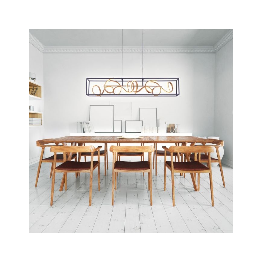 Paul Neuhaus 2416-18 - LED lysdæmper lysekrone i en snor SELINA 4xLED/10,2W/230V
