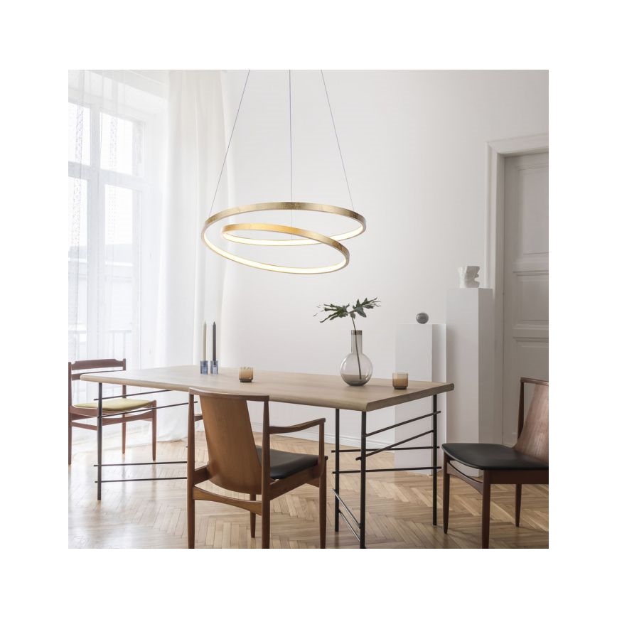 Paul Neuhaus 2472-12 - LED pendel dæmpbar ROMAN LED/30W/230V gylden