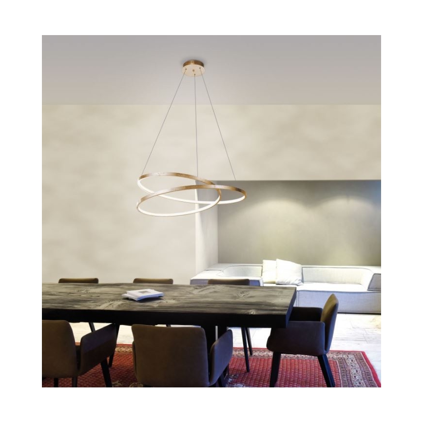 Paul Neuhaus 2474-12 - LED pendel dæmpbar ROMAN LED/40W/230V gylden