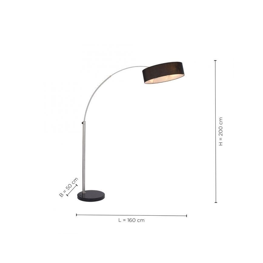 Paul Neuhaus 307-55 - Gulvlampe PETRO 3xE27/60W/230V