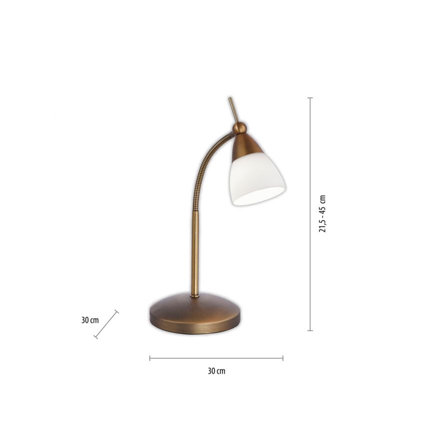 Paul Neuhaus 4001-11 - LED bordlampe m. touch-funktion dæmpbar PINO 1xG9/3W/230V kobber