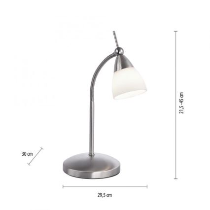 Paul Neuhaus 4001-55 - LED bordlampe m. touch-funktion dæmpbar PINO 1xG9/3W/230V mat krom