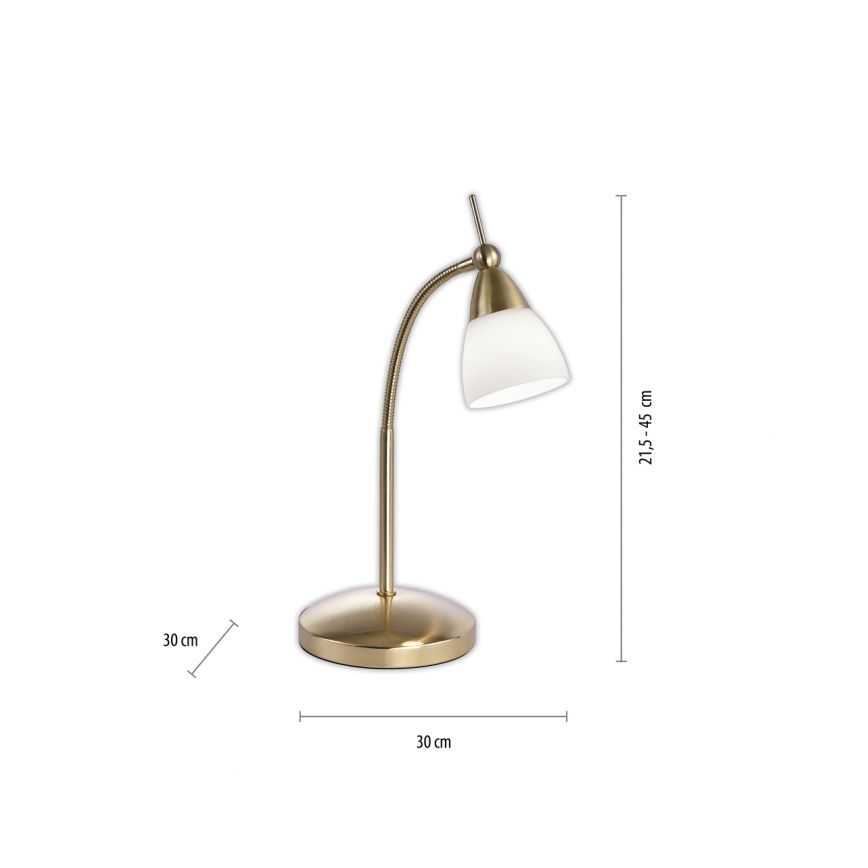 Paul Neuhaus 4001-60 - LED bordlampe m. touch-funktion dæmpbar PINO 1xG9/3W/230V guldfarvet