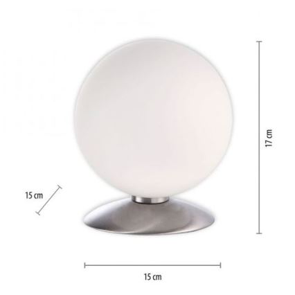 Paul Neuhaus 4013-55 - LED bordlampe m. touch-funktion dæmpbar BUBBA 1xG9/3W/230V mat krom