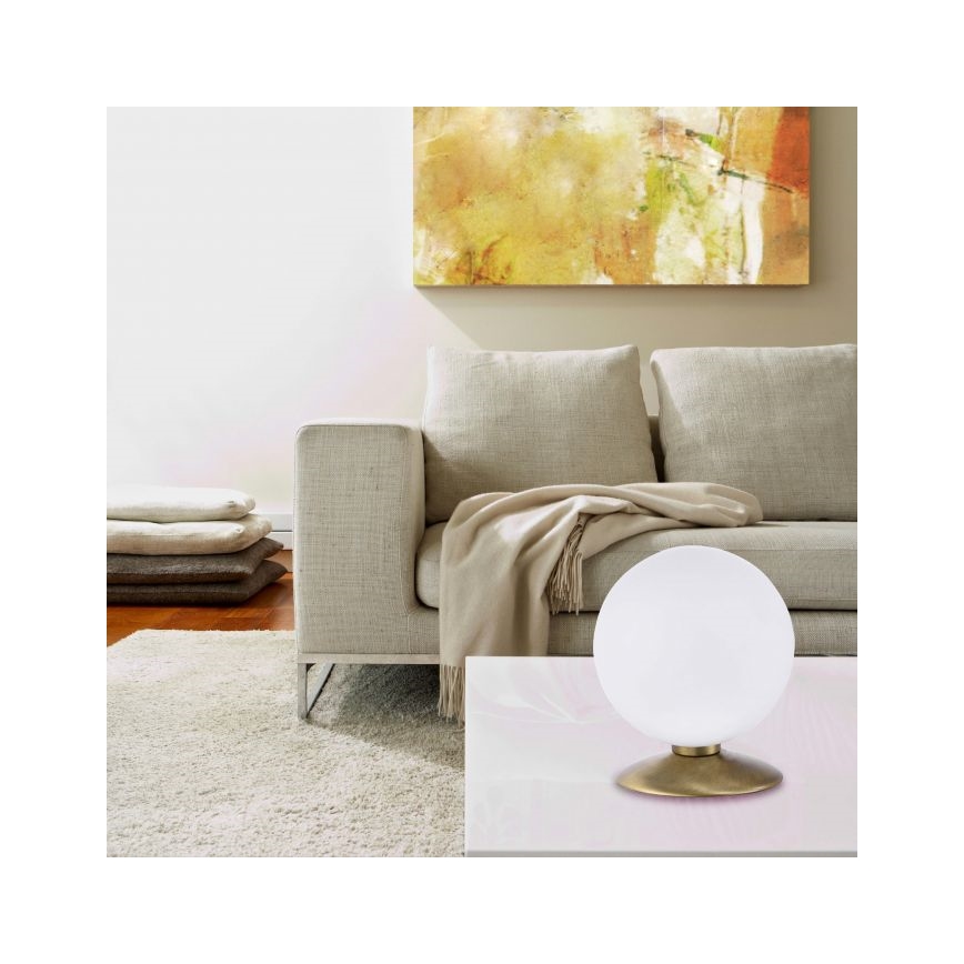 Paul Neuhaus 4013-60 - LED bordlampe m. touch-funktion dæmpbar BUBBA 1xG9/3W/230V guldfarvet