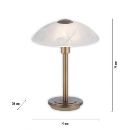 Paul Neuhaus 4026-11 - LED bordlampe m. touch-funktion dæmpbar ENOVA 1xG9/2,6W/230V