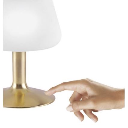 Paul Neuhaus 4078-60 - LED bordlampe m. touch-funktion dæmpbar TILL 1xG9/3W/230V messing