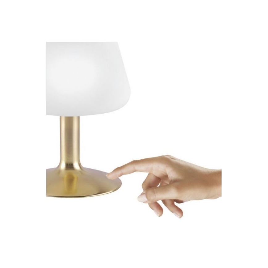 Paul Neuhaus 4078-60 - LED bordlampe m. touch-funktion dæmpbar TILL 1xG9/3W/230V messing