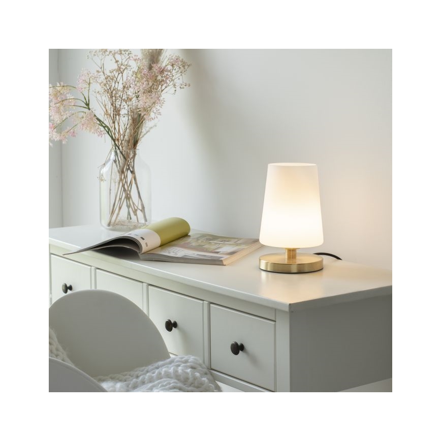 Paul Neuhaus 4146-60 - LED bordlampe med touch-funktion SONJA 1xG9/3W/230V messingfarvet