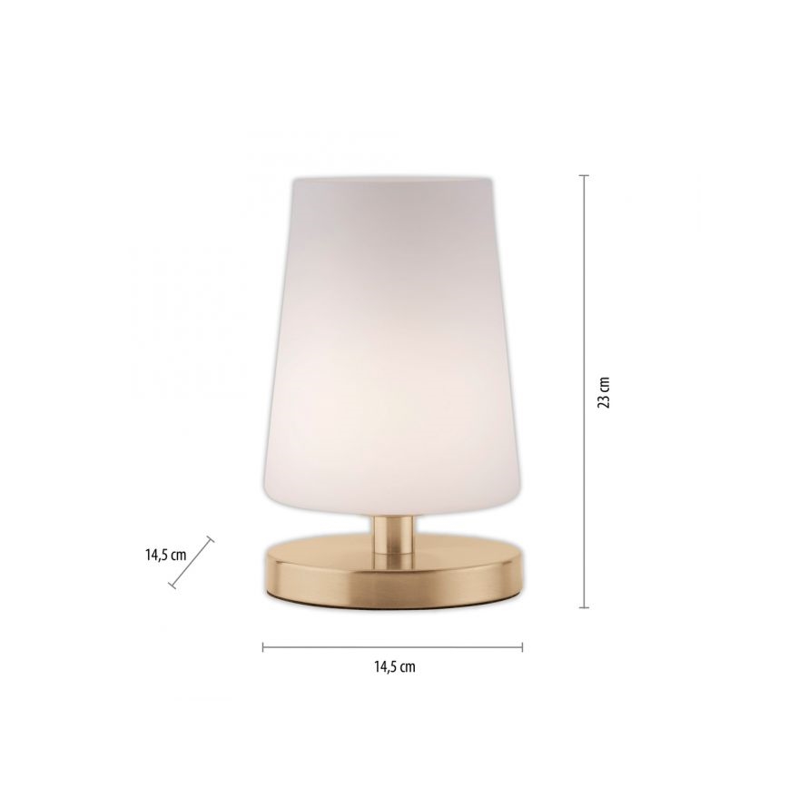 Paul Neuhaus 4146-60 - LED bordlampe med touch-funktion SONJA 1xG9/3W/230V messingfarvet