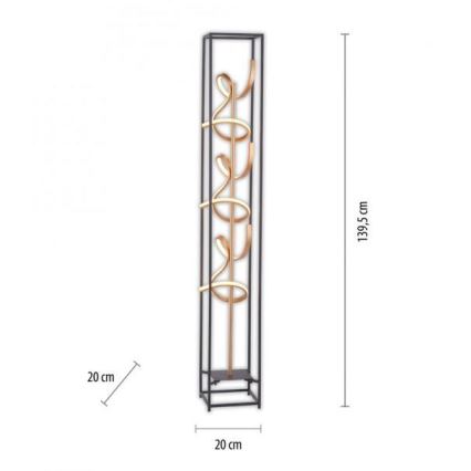 Paul Neuhaus 415-18 - LED gulvlampe dæmpbar SELINA 3xLED/10,2W/230V