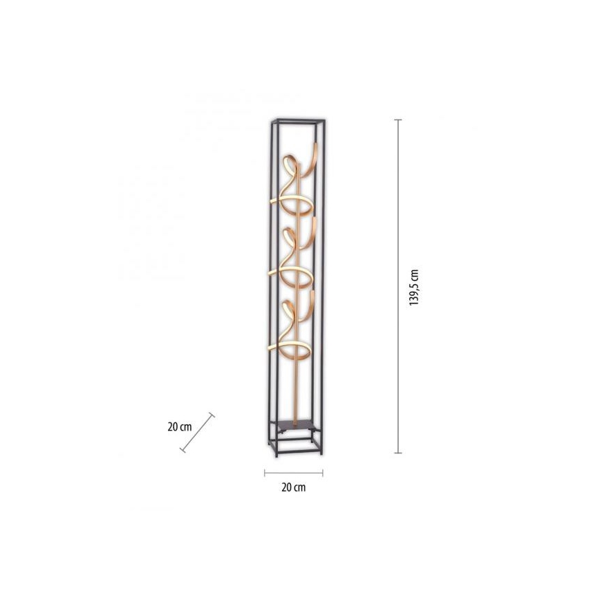 Paul Neuhaus 415-18 - LED gulvlampe dæmpbar SELINA 3xLED/10,2W/230V
