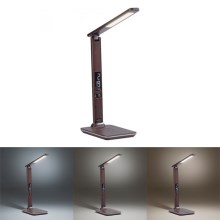 Paul Neuhaus 4595-23 - LED bordlampe med trådløs opladning og touch-funktion dæmpbar ADRIANO LED/5W/230V brown