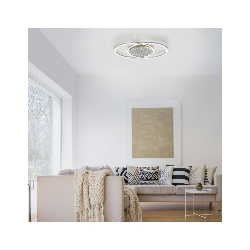 Paul Neuhaus 6025-55 - LED loftlampe dæmpbar YUKI LED/48W/230V + fjernbetjening