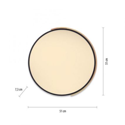 Paul Neuhaus 6071-18 - LED loftlampe dæmpbar Q-PIATO LED/35W/230V diameter 51 cm 2700-5000K Wi-Fi + fjernbetjening